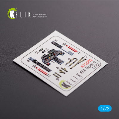 K72002 1/72 F-5E "Tiger II" early series interior 3D decals for Dream Model kit (1/72) Dream Model