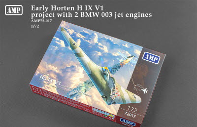 AMP72-017 1/72 Еarly Horten H IX V1 project with 2 BMW 003 jet engines (1/72) 112