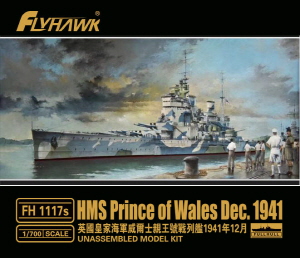 FH1117S 1/700 HMS Prince of Wales Dec. 1941(Deluxe Edition)