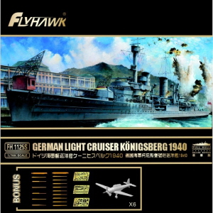 FH1125S 1/700 German Light Cruiser Königsberg 1940 Deluxe Edition