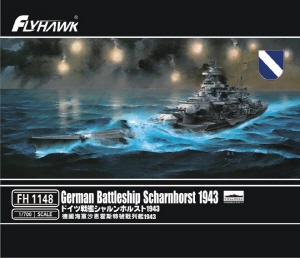FH1148 1/700 German Battleship Scharnhorst 1943