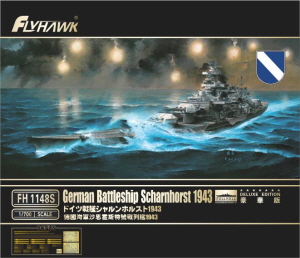 FH1148S 1/700 German Battlecruiser Scharnhorst 1943 Deluxe Edition