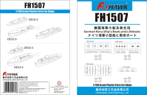 FH1507 1/700 German Navy Ship\\\'s Boats and Lifeboats