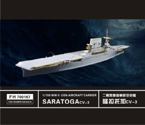 FH700167 1/700 WW II USN Aircraft Carrier Saratoga(for Trumpeter05378)
