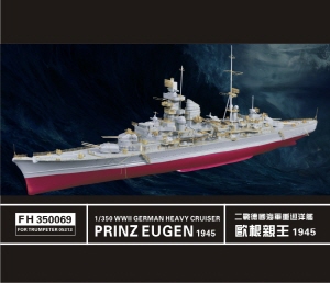 FH350069 1/350 WW II German Heavy Cruiser Prinz Eugen(for Trumpeter 05313)