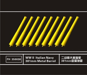 FH350038 1/350 WW II Italian Navy 381mm Metal Barrel