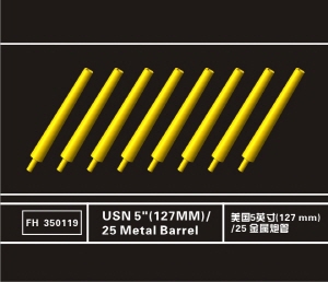 FH350119 1/350 USN 5\\\"(127MM)/25 Metal Barrel