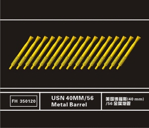 FH350120 1/350 USN 40MM/56 Metal Barrel