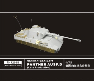 FH72015 1/72 German Sd.Kfz.171 PANTHER AUSF.D(Late Production)(For Dragon 7506)