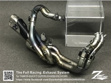 Z01-001 1/12 The 3D-printed full racing exhaust kit for1/12 TAMIYA DUCATI SUPERLEGGERA 14140