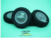 [사전 예약] 24P171 1/24 Jaguar E-type Wire wheels and tires for Revell