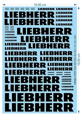 [사전 예약] TBD904 1/12 1/16 1/18 1/20 1/24 1/43 1/14 1/87 Liebherr Logo Decals TB Decal TBD904