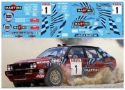 TBD867 1/12 Decals Lancia Delta integrale 16v Rally Sanremo 1989 Biasion Decal TBD867