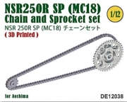 [사전 예약] DE12038 Chain & Sprocket set for MC18 NSR250R SP '88/'89