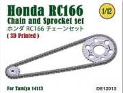[사전 예약] DE12012 1/12 Chain and Sprocket set for Honda RC166