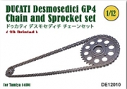 [사전 예약] DE12010 1/12 Chain and Sprocket set for DUCATI Desmosedici GP4
