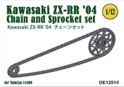 [사전 예약] DE12014 1/12 Chain and Sprocket set for Kawasaki ZX-RR '04