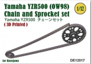 [사전 예약] DE12017 1/12 Chain and Sprocket set for Yamaha YZR500 (OW98)