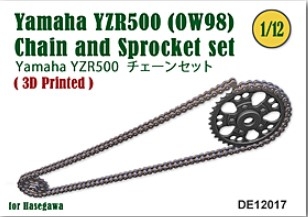 [사전 예약] DE12017 1/12 Chain and Sprocket set for Yamaha YZR500 (OW98)