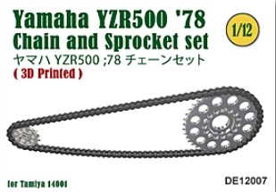 [사전 예약] DE12007 1/12 Chain and Sprocket set for Yamaha YZR500 '78