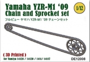 [사전 예약] DE12008 1/12 Chain and Sprocket set for Yamaha YZR-M1 '09