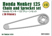 [사전 예약] DE12003 1/12 Chain and Sprocket set for Honda Monkey 125