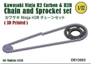 [사전 예약] DE12002 1/12 Chain and Sprocket set for Kawasaki Ninja H2 Carbon and H2R