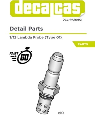 DCL-PAR092 Detail for 1/12 scale models: Lambda probe - Type 1 (10 units/each)