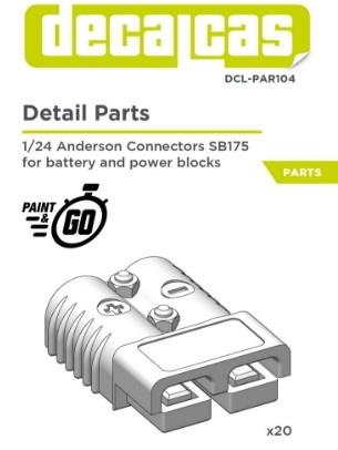 [사전 예약] DCL-PAR104 Detail for 1/24,1/20 scale models: Anderson Connectors SB175 for battery and power blocks