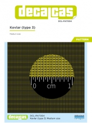 DCL-PAT004 Decals for 1/24,1/20,1/12 scale models: Kevlar - type 3 - Medium Size