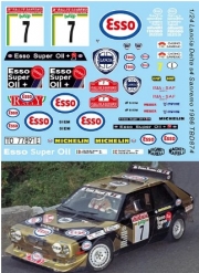 [사전 예약 ~12/4일] TBD874 1/24 Decals Lancia Delta S4 Grifone Rally Sanremo 1986 Decal TBD874
