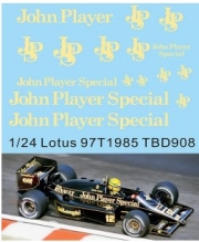 TBD908 1/24 Decals Lotus 97T 1985 Ayrton Senna Missing JPS Decal TBD908