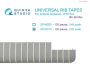 [사전 예약 ~12/8일] QP32010 1/32 Universal rib tapes for Antanta. WWI, Post-WWI Era (All kits)