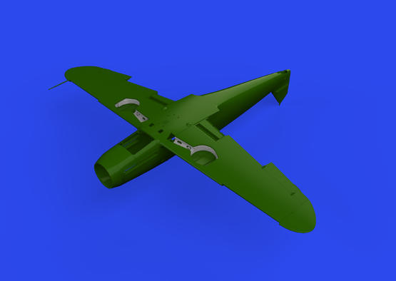 [사전 예약] 648881 1/48 Bf 109F wheel bays angular PRINT 1/48 EDUARD
