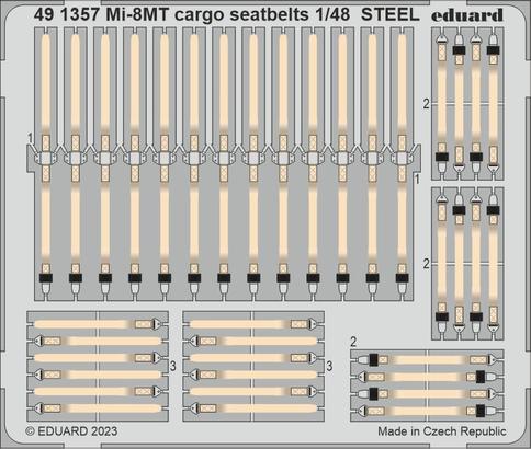 491357 1/48 Mi-8MT cargo seatbelts STEEL 1/48 TRUMPETER