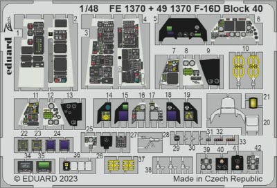 491370 1/48 F-16D Block 40 1/48 KINETIC