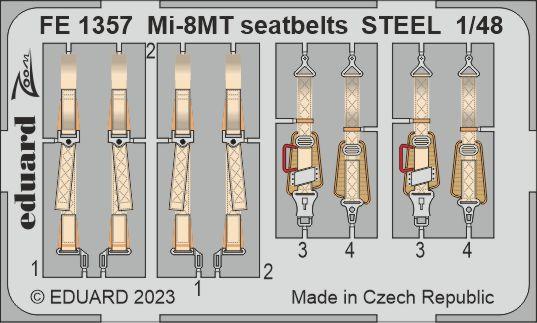 FE1357 1/48 Mi-8MT seatbelts STEEL 1/48 TRUMPETER