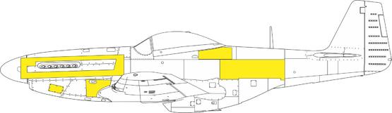 EX953 1/48 P-51D surface panels 1/48 EDUARD