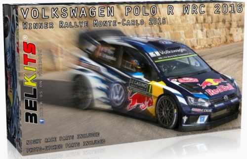 [사전 예약] BEL011 1/24 Volkswagen Polo WRC 2016 Ogier - Latvala - Mikkelsen - Monte Carlo