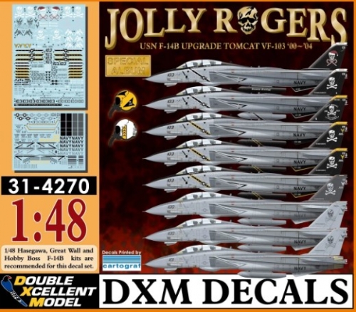 DXM31-4270 1/48 USN F-14B Tomcat VF-103 Jolly Rogers '00-'04 Special Album