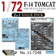 DXM11-7248 1/72 USN F-14A/B/D Value Pack decal set