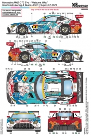 24090 1/24 Mercedes AMG GT3 Evo Hatsune Miku Goodsmile Racing & Team UYKO - Super GT 2023