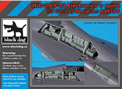 [사전 예약] A48179 1/48 Mig-29 9-12 electronics+spine For GWH