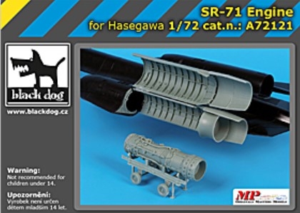 [사전 예약] A72121 1/72 SR-71 engine For Hasegawa