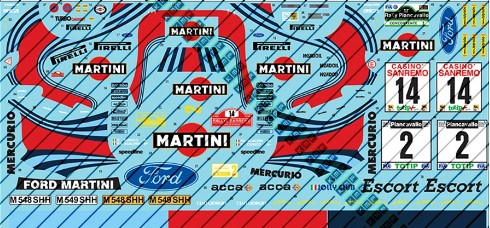 [사전 예약 ~9/16일] KMP24057 1/24 Ford Escort Cosworth Martini