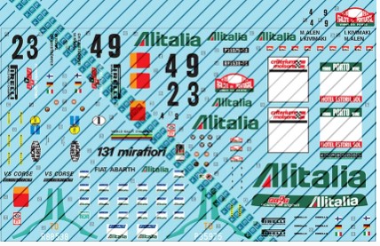 [사전 예약 ~9/16일] KMP20003 1/20 Tamiya Fiat 131 Alitalia 1:20
