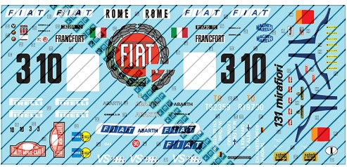 KMP20004 1/20 Tamiya Fiat 131 Montecarlo Winner 1:20