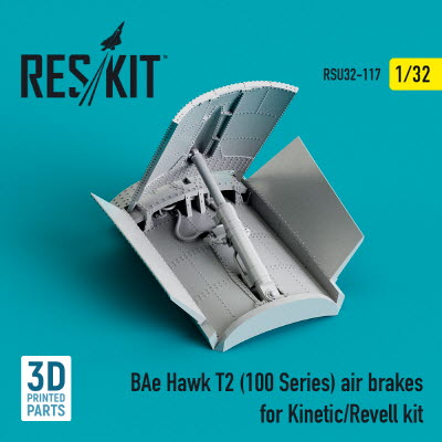[사전 예약] RSU32-0117 1/32 BAe Hawk T2 (100 Series) air brakes for Kinetic/Revell kit (3D Printing) (1/32)