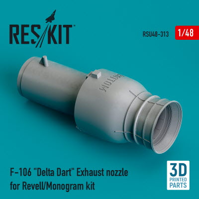 RSU48-0313 1/48 F-106 \"Delta Dart\" exhaust nozzle for Revell/Monogram kit