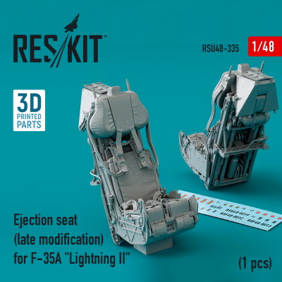 RSU48-0335 1/48 Ejection seat (late modification) for F-35A \"Lightning II\" (3D Printing) (1/48)